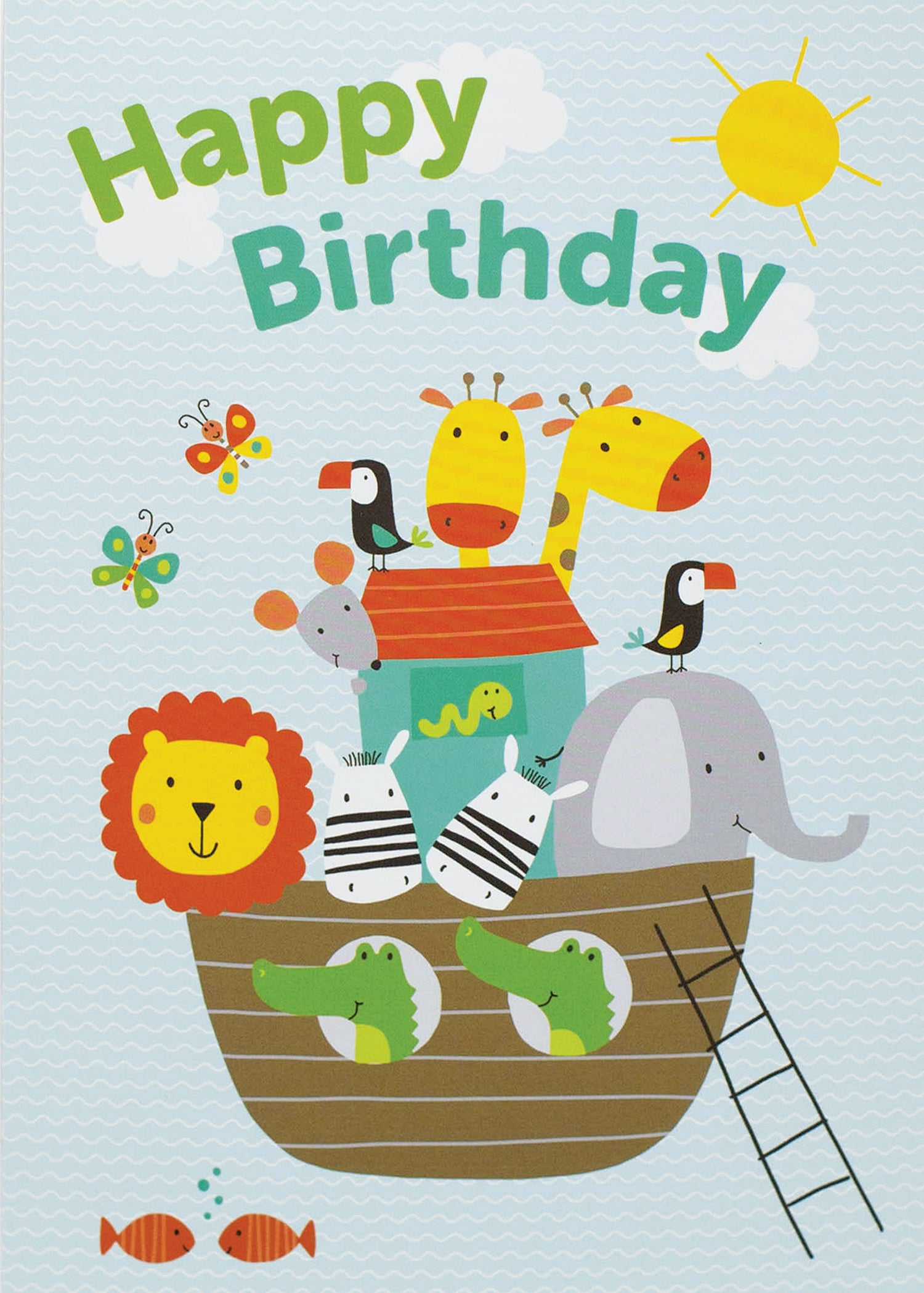 Design Design- Ark of Birthday Animals Card