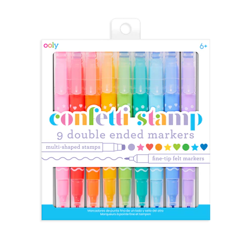 Ooly- Confetti Stamp Double-Ended Markers