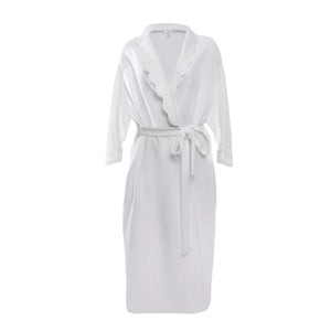 Lenora- Helen Cotton Robe- White