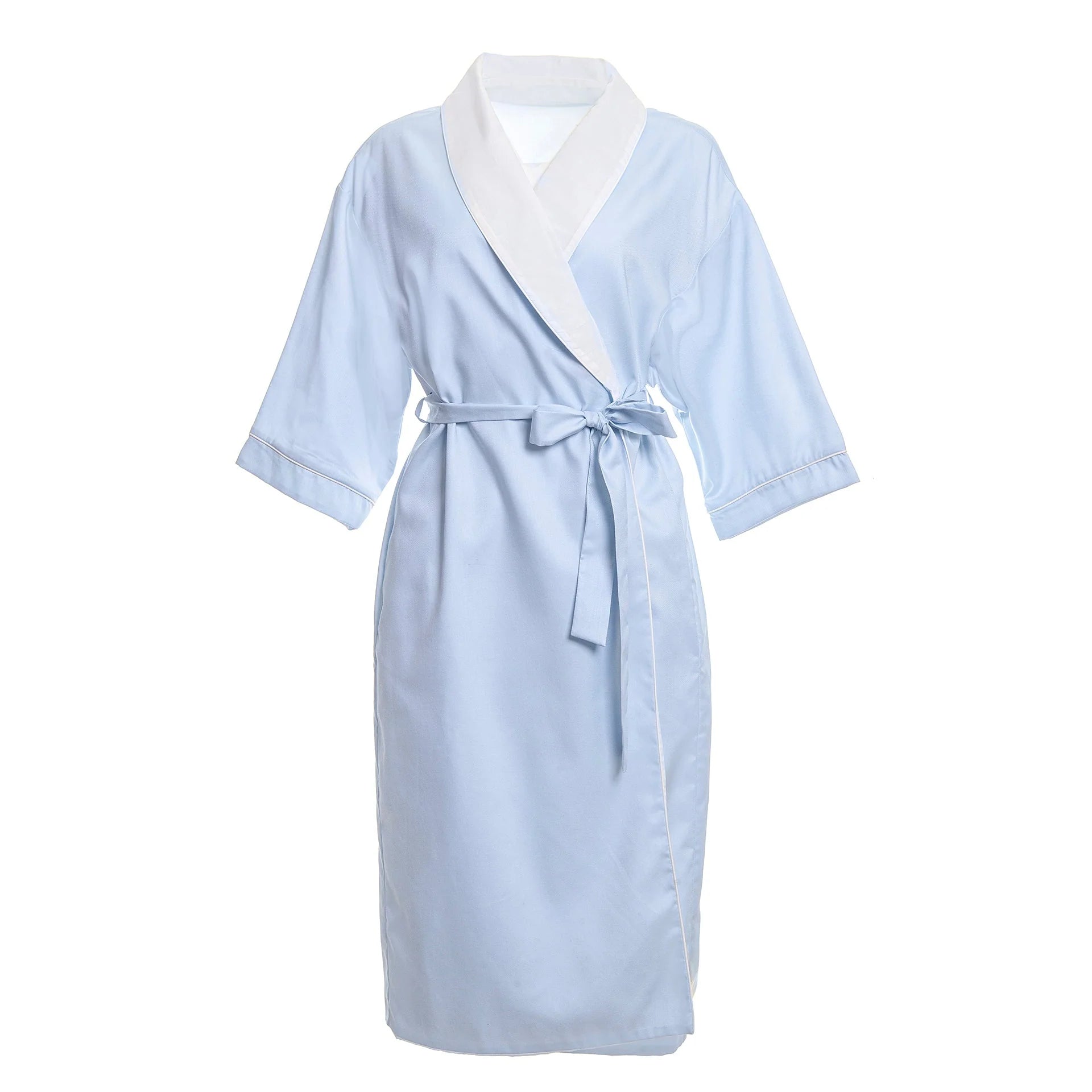 Lenora- Rachel Cotton Robe- Blue