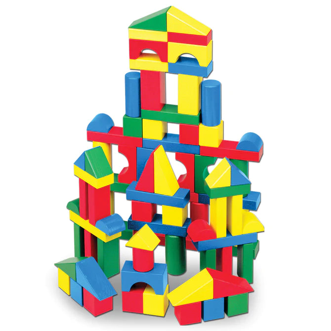 Melissa & Doug- 100 Piece Wood Blocks Set