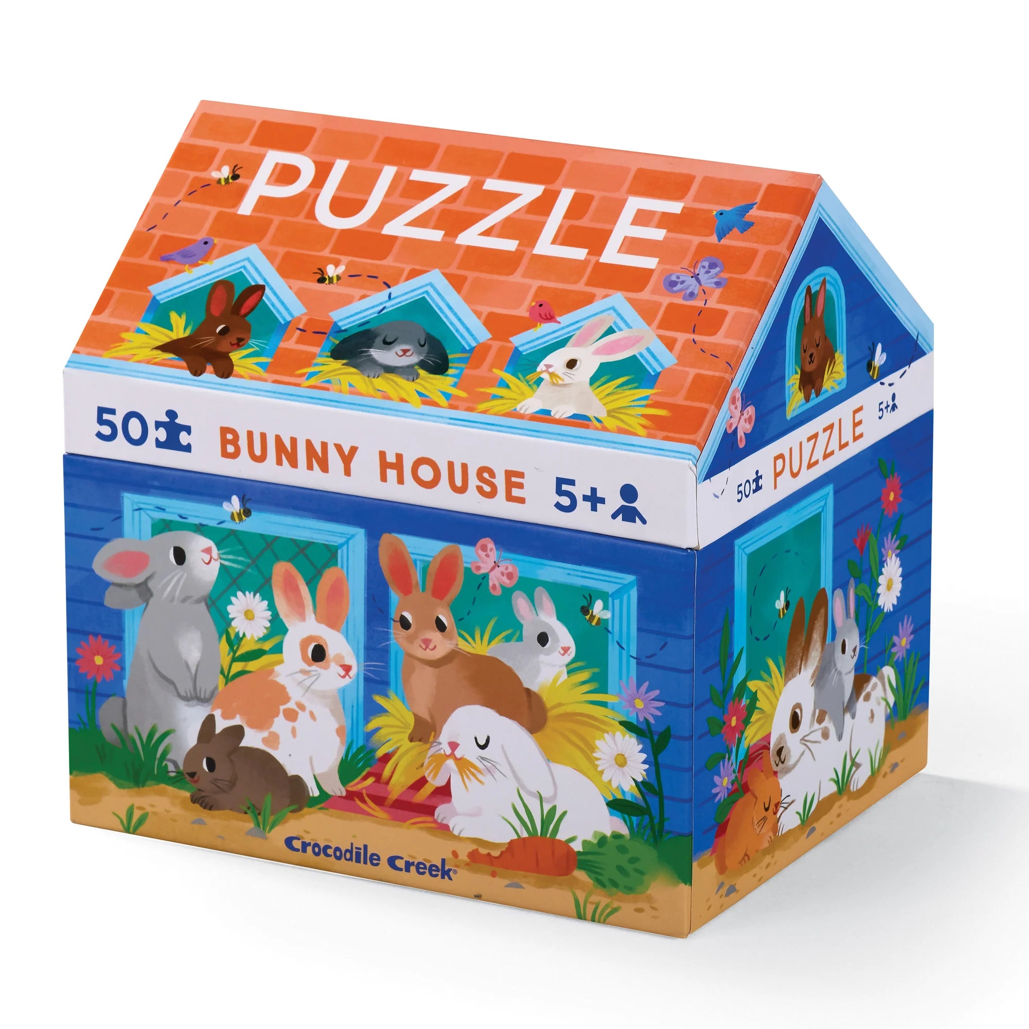 Crocodile Creek- 50 pc House Puzzle/ Bunny House