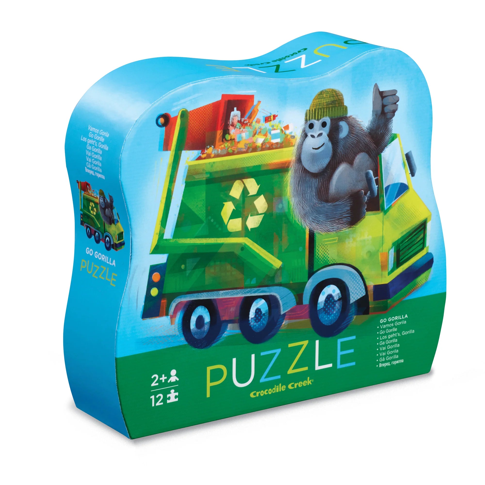 Crocodile Creek- 12 Pc Mini Puzzle/Go Gorilla