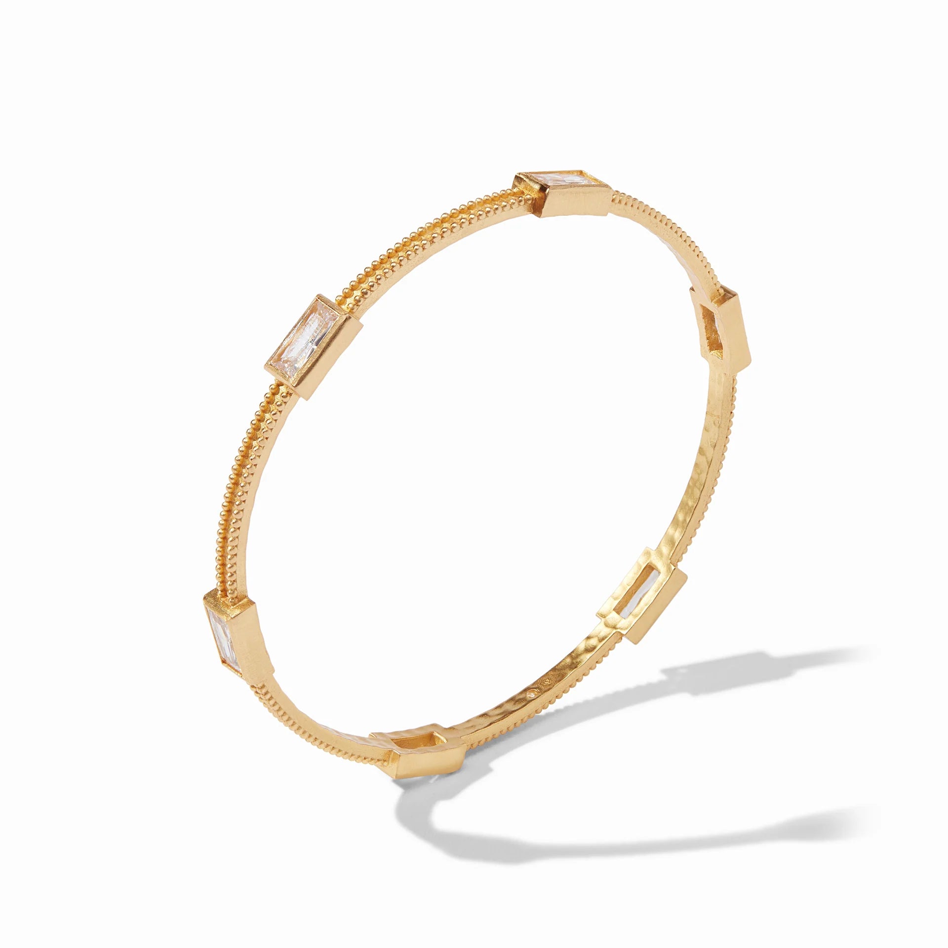 Julie Vos- Antonia Bangle Gold Zirconia Medium