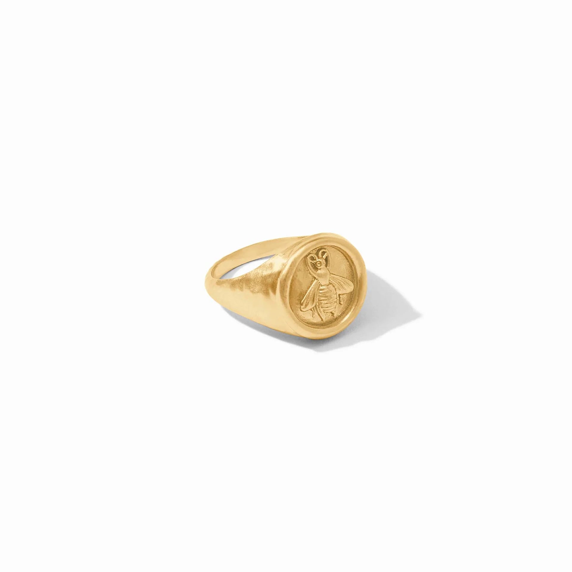 Julie Vos- Bee Signet Ring Gold -7