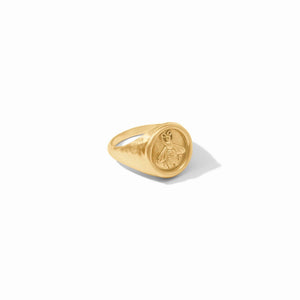 Julie Vos- Bee Signet Ring Gold -7