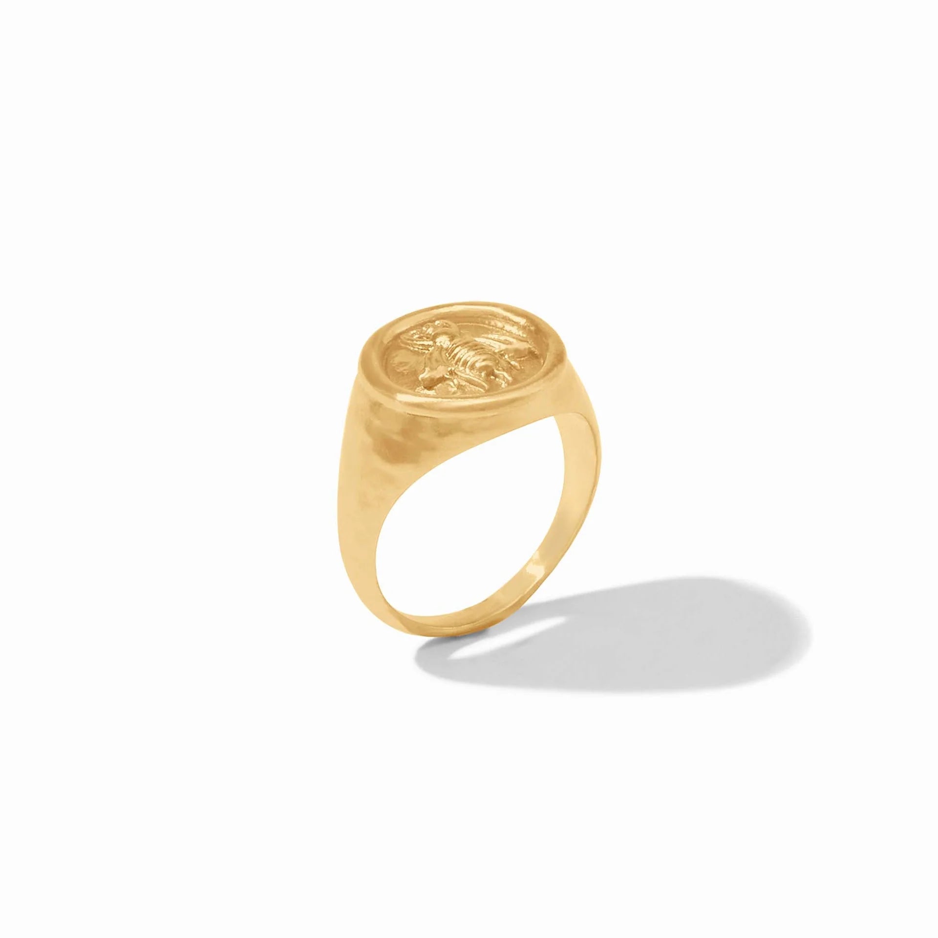 Julie Vos- Bee Signet Ring Gold -7