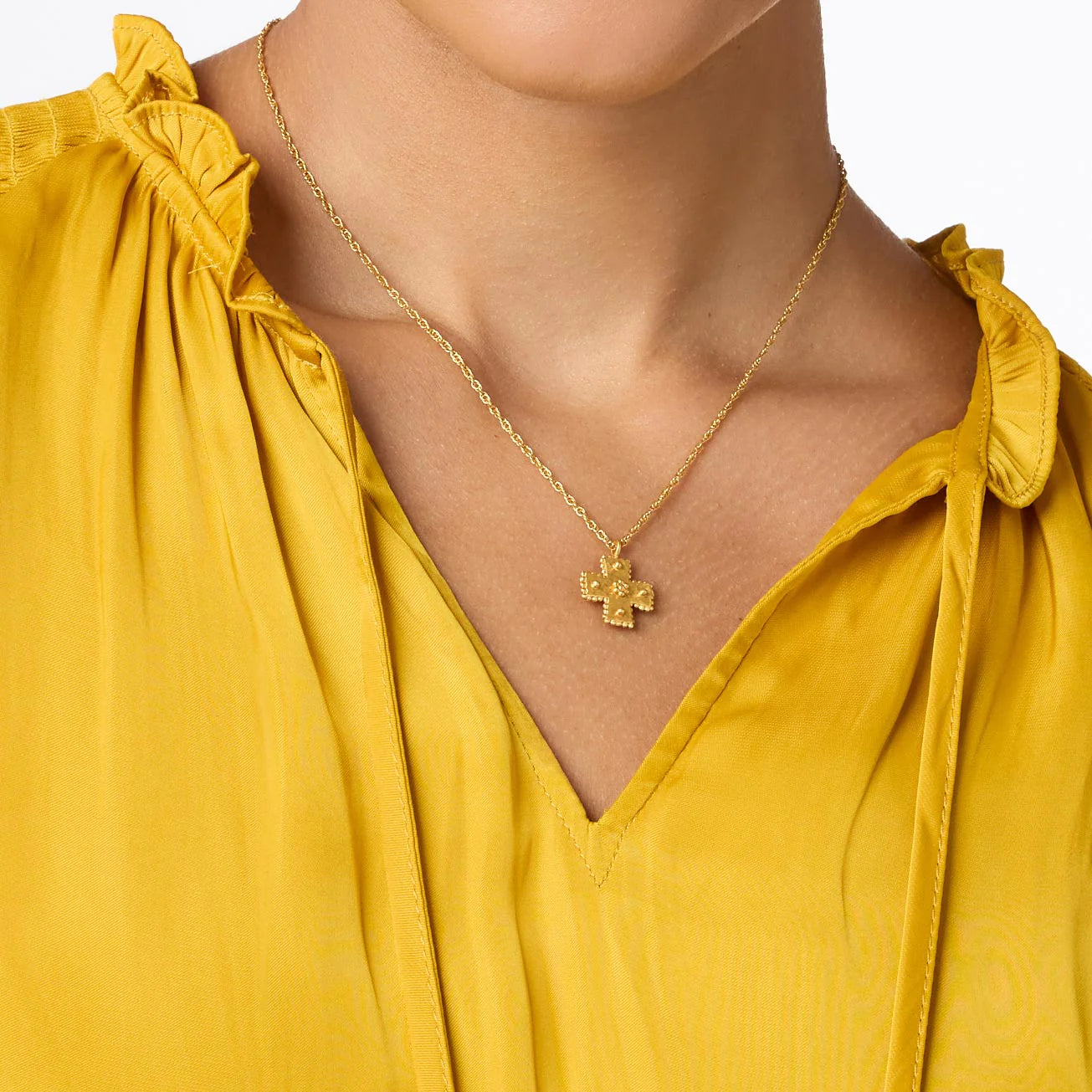 Julie Vos- Malta Canterbury Delicate Necklace Gold-OS