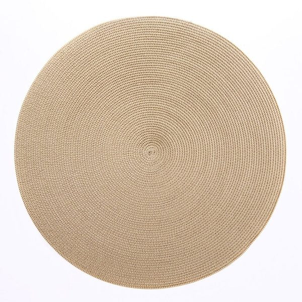 Deborah Rhodes- Two Tone Sherbet Placemats- Cream/Dust