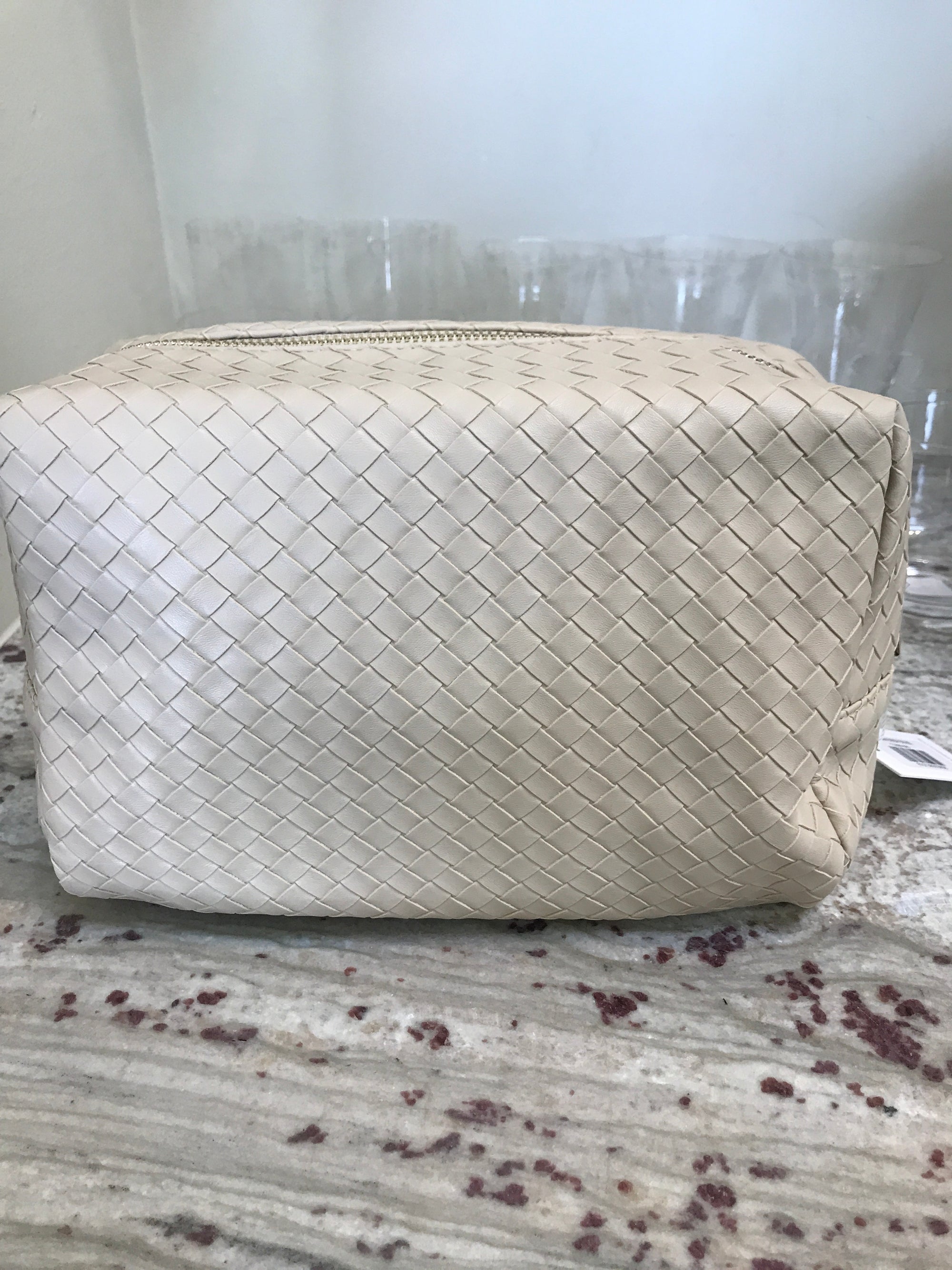 TRVL-Luxe Everyday cosmetic bag Woven Bisque