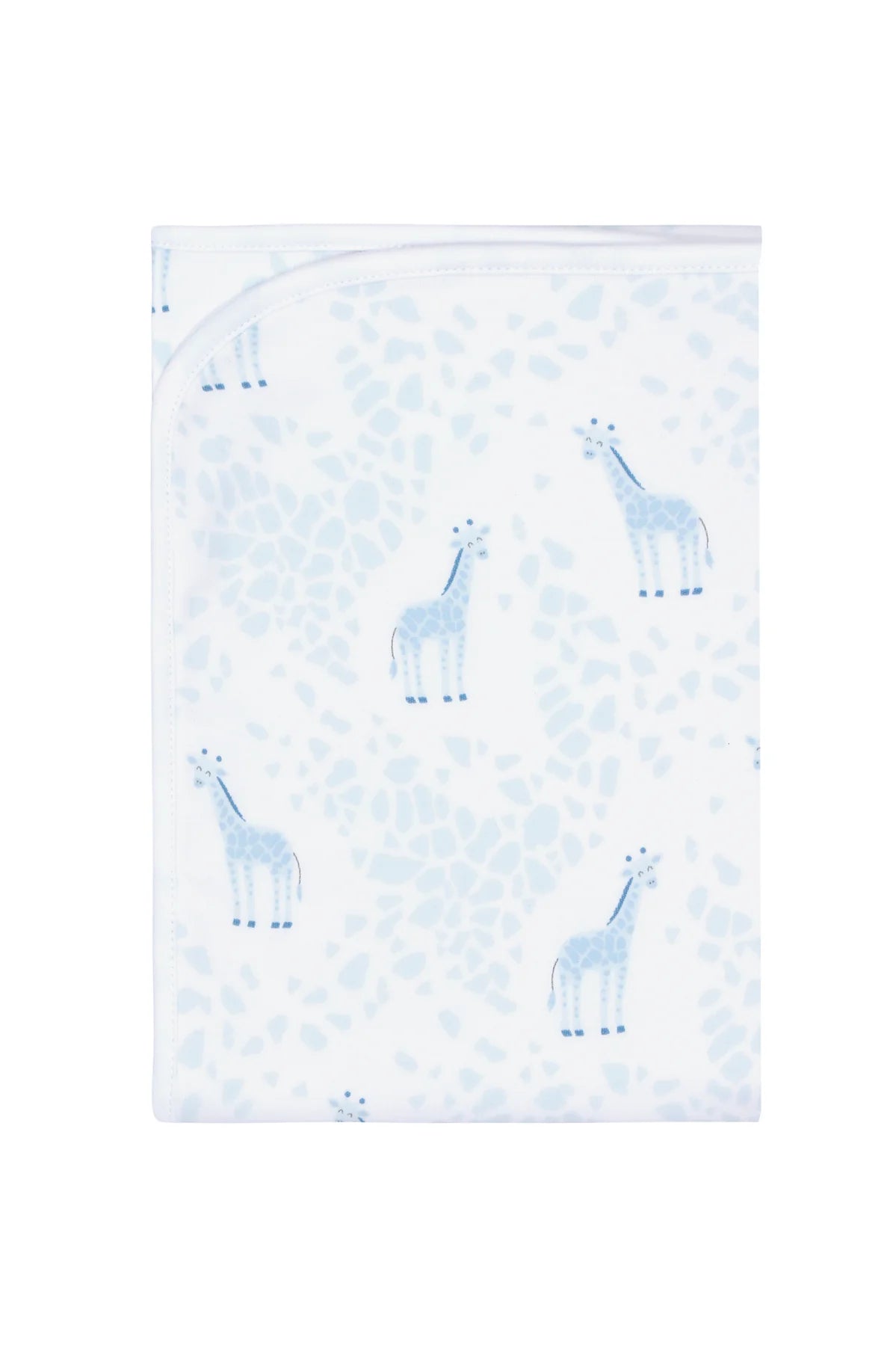 Nellapima-Blue Giraffe Print Blanket Blue/Blue