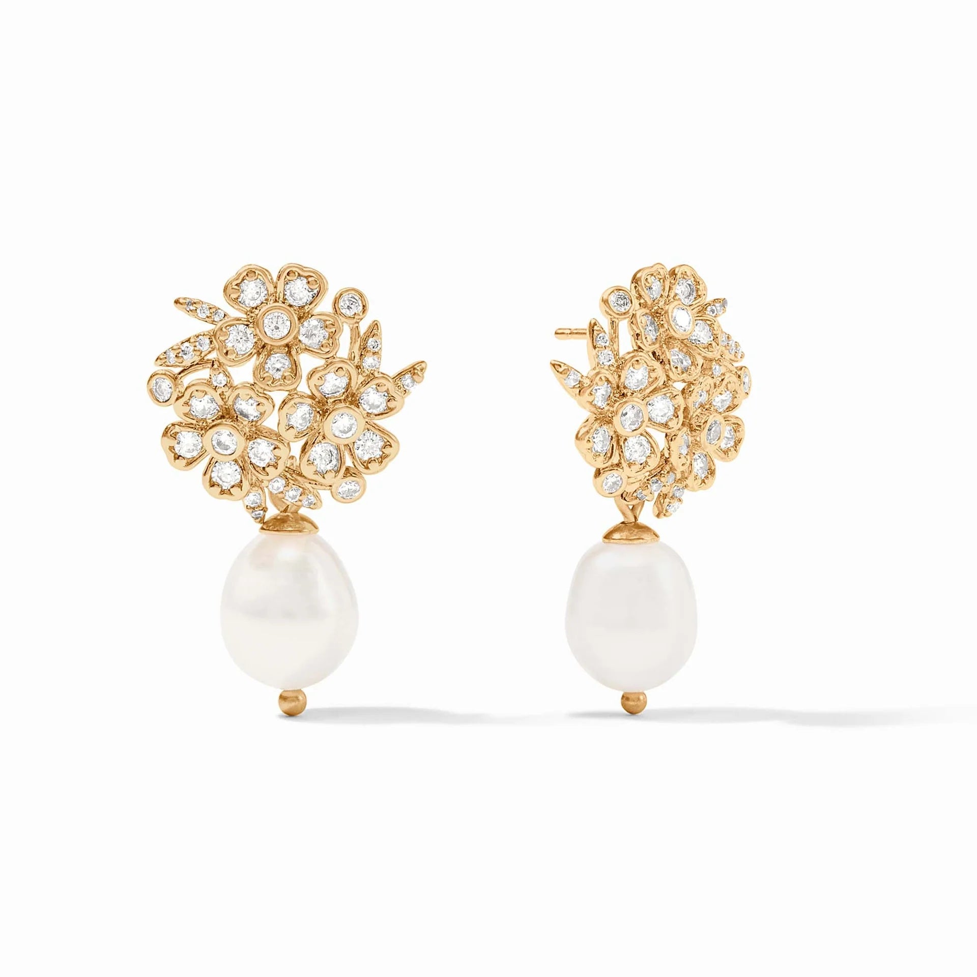 Julie Vos- Laurel Pearl Drop Earring Pearl-OS