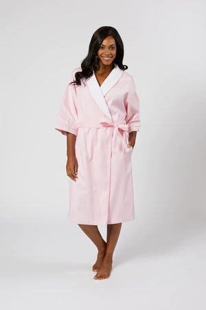 Lenora- Rachel Cotton Robe- Pink