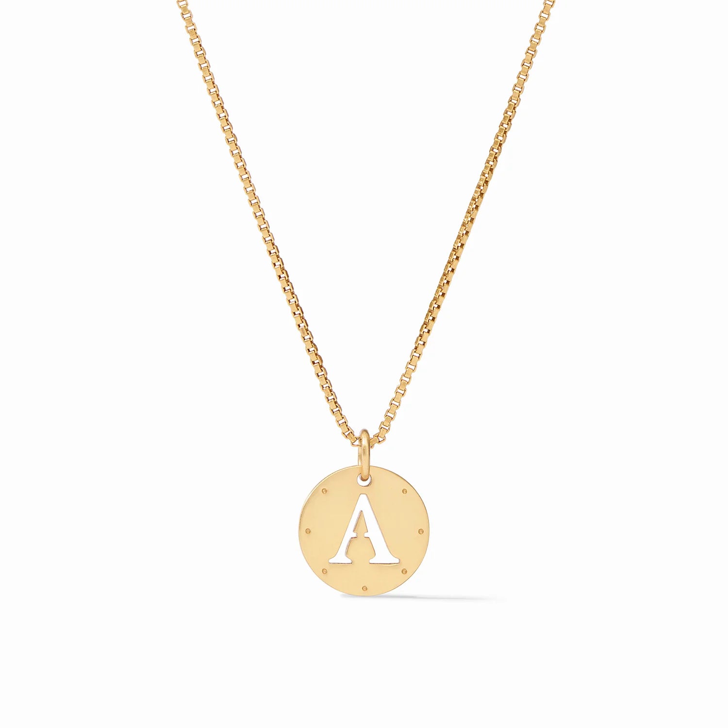 Julie Vos- Monogram Delicate Necklace Gold -A