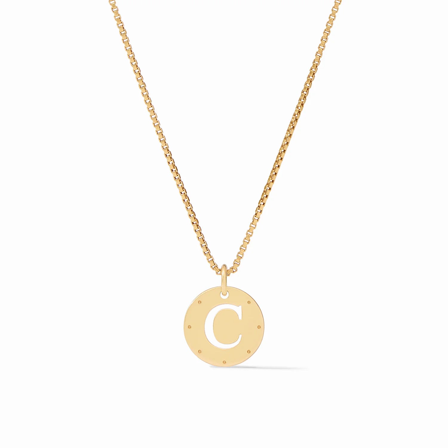 Julie Vos- Monogram Delicate Necklace Gold-C