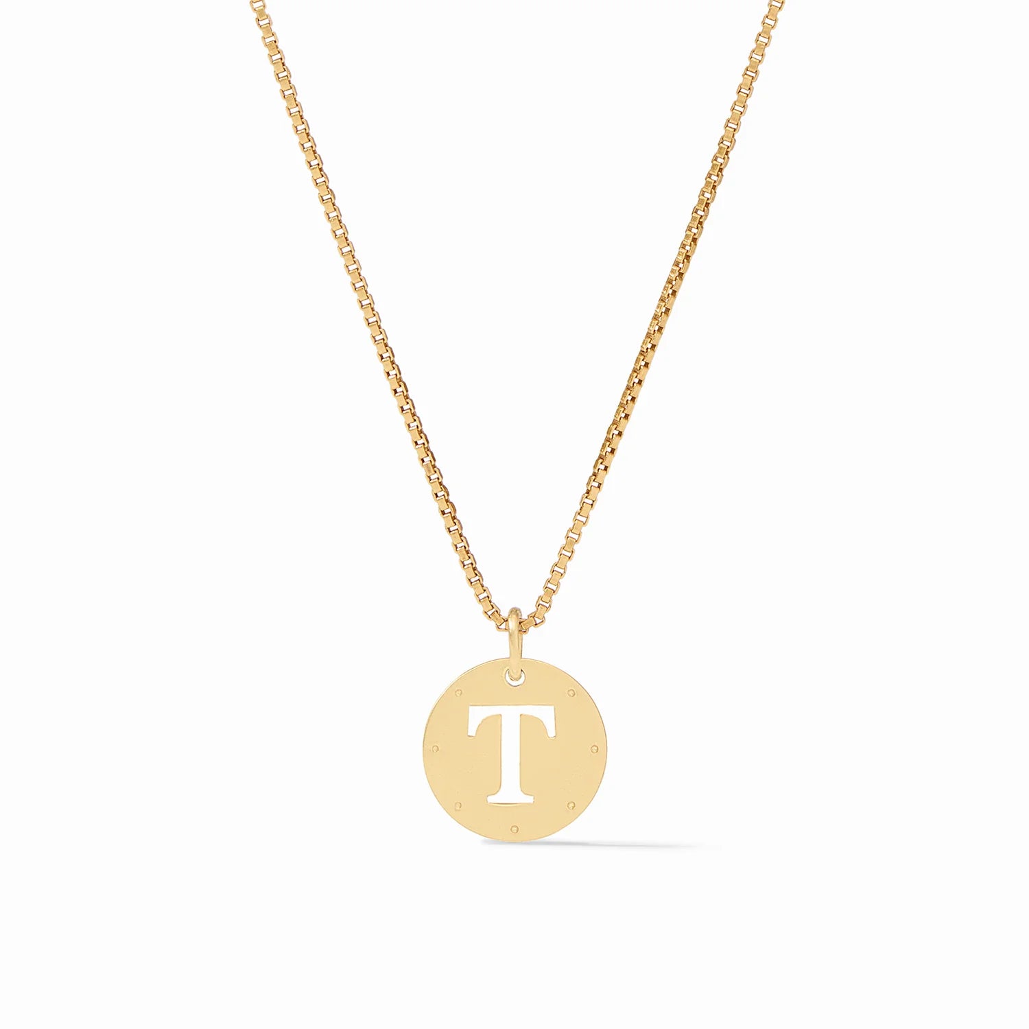 Julie Vos- Monogram Delicate Necklace Gold- T