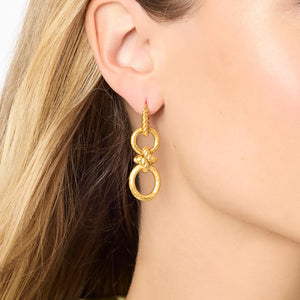 Julie Vos- Nassau 2in1 Earring Gold -OS