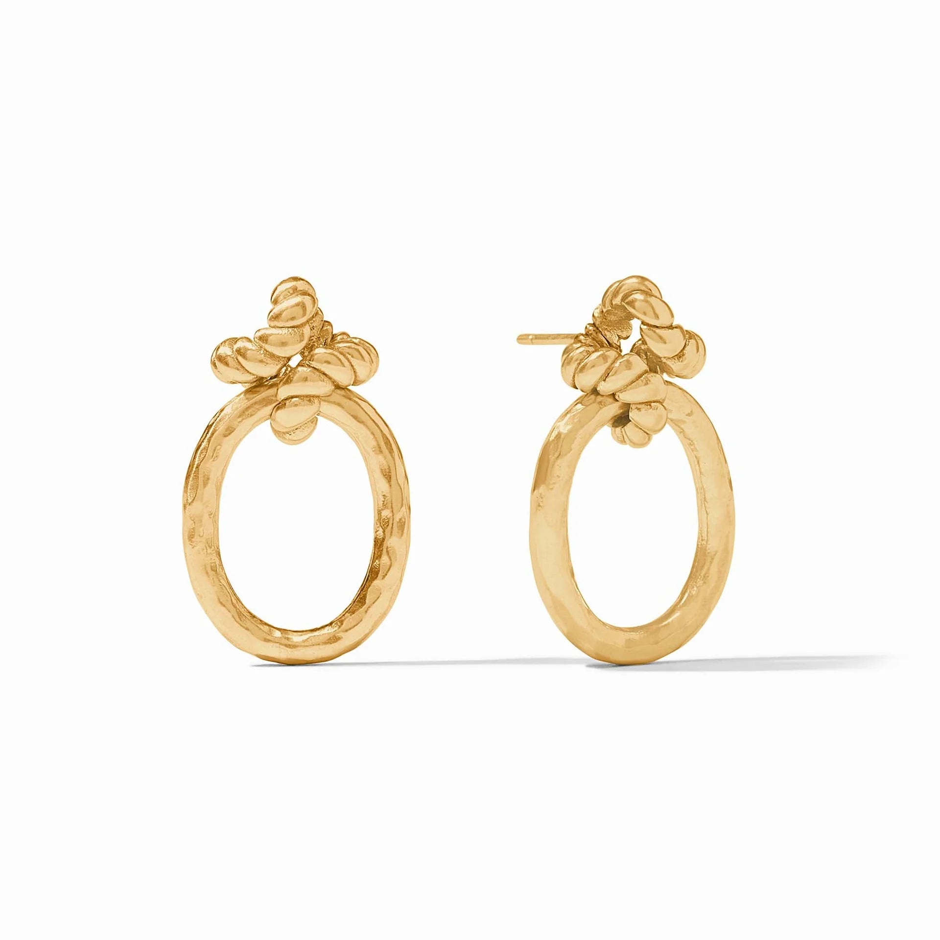 Julie Vos- Nassau Demi Doorknocker Earring Gold-OS