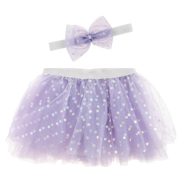 Stephen Joseph-Tutu and Head Band Set Lilac SMALL