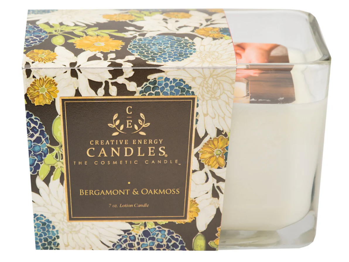 Creative Energy Candles- Bergamot & Oakmoss Medium 6oz