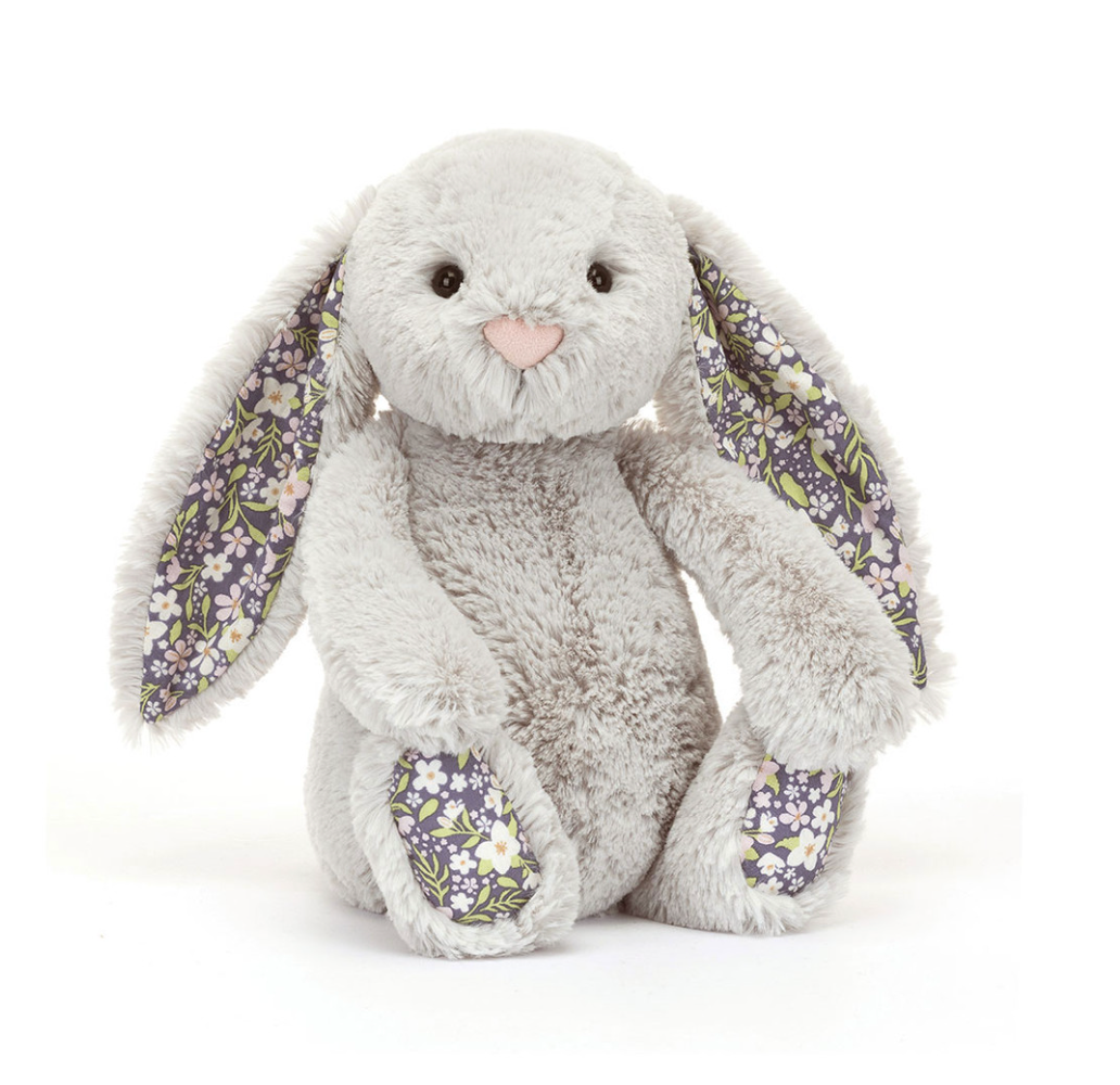 Jellycat- Blossom Silver Bunny 'Bloom' Little