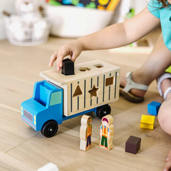 Melissa & Doug- Wooden Blocks Dump Truck