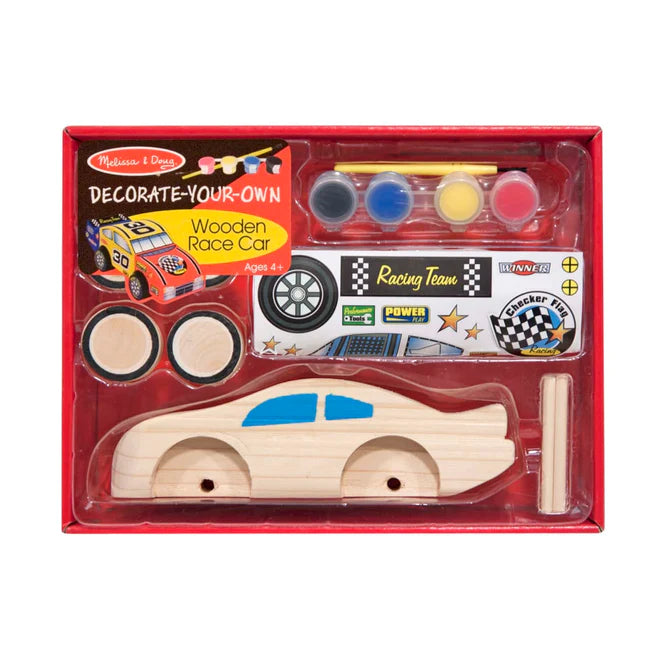 Melissa & Doug- Decorate-Your-Own Wooden Race Car