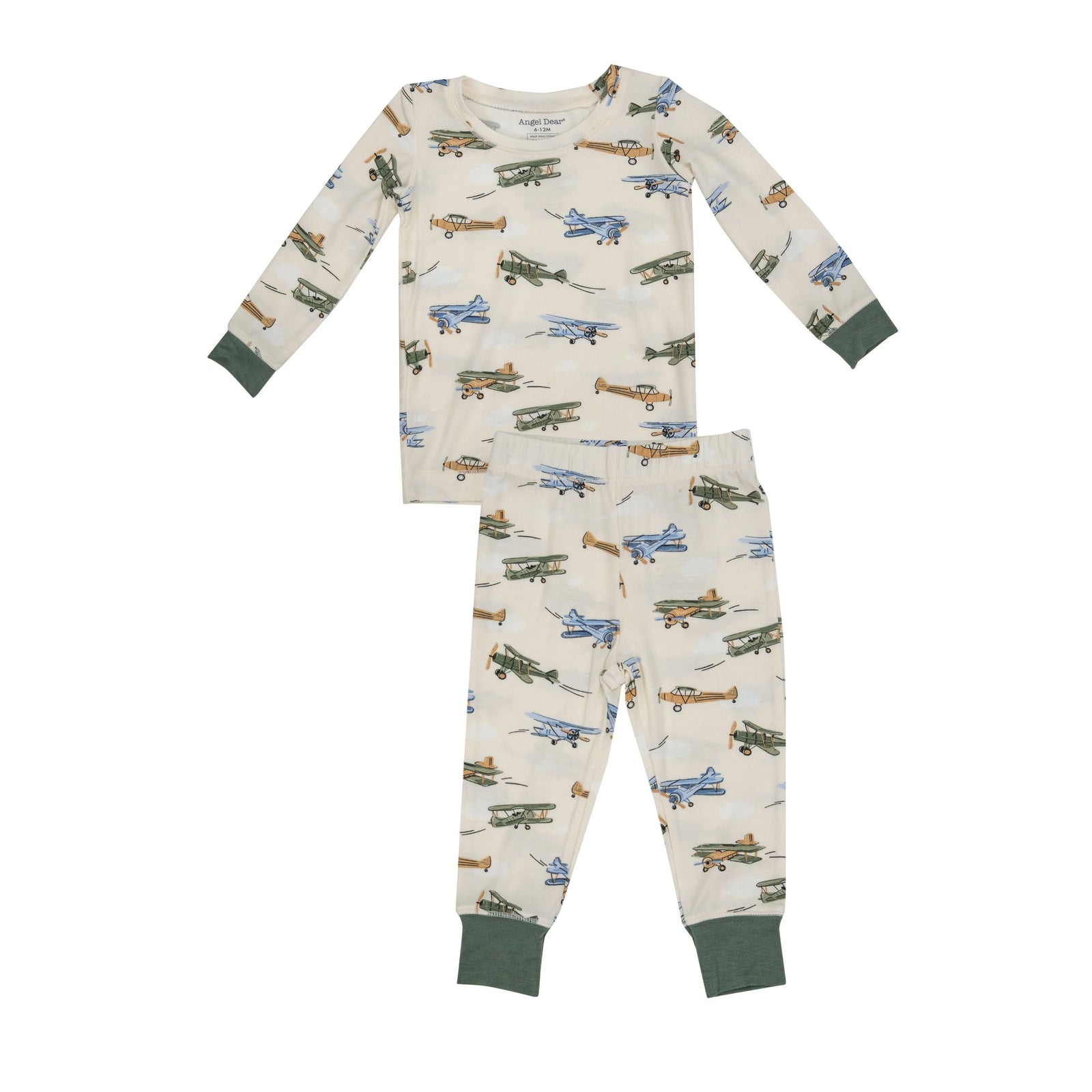 2-Way Zipper Footie - Woodland Swaddle Babies Stripe by Angel Dear NB