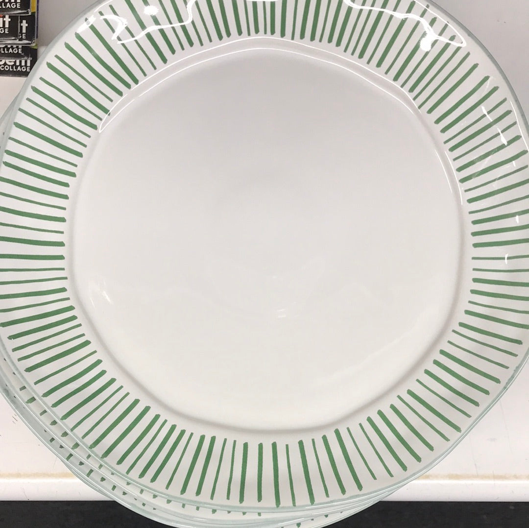 Skyros Designs - Madeira Meadow Pinstripe Dinner Plate