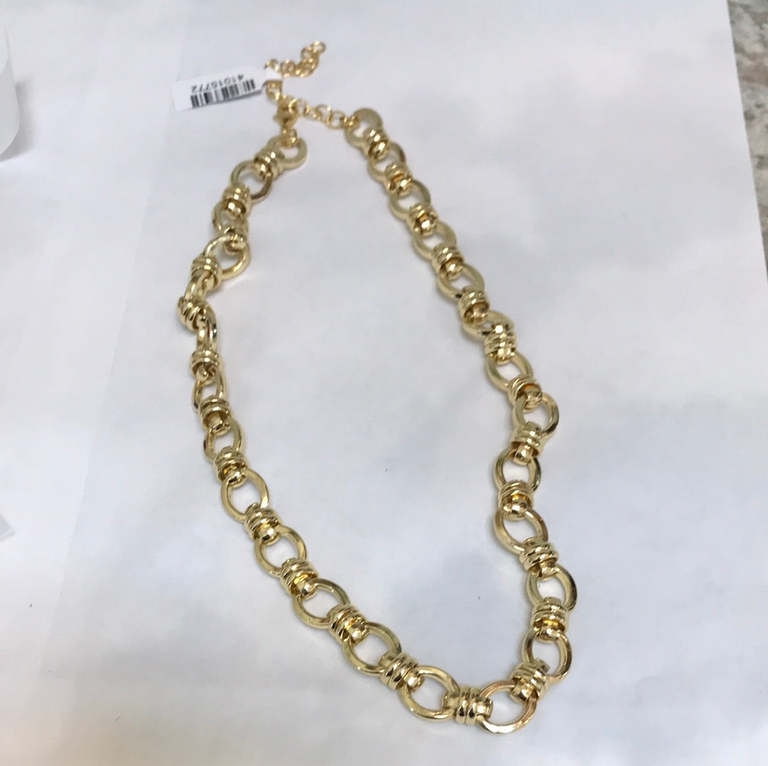 lula'n'lee-17''gold plated layering chain