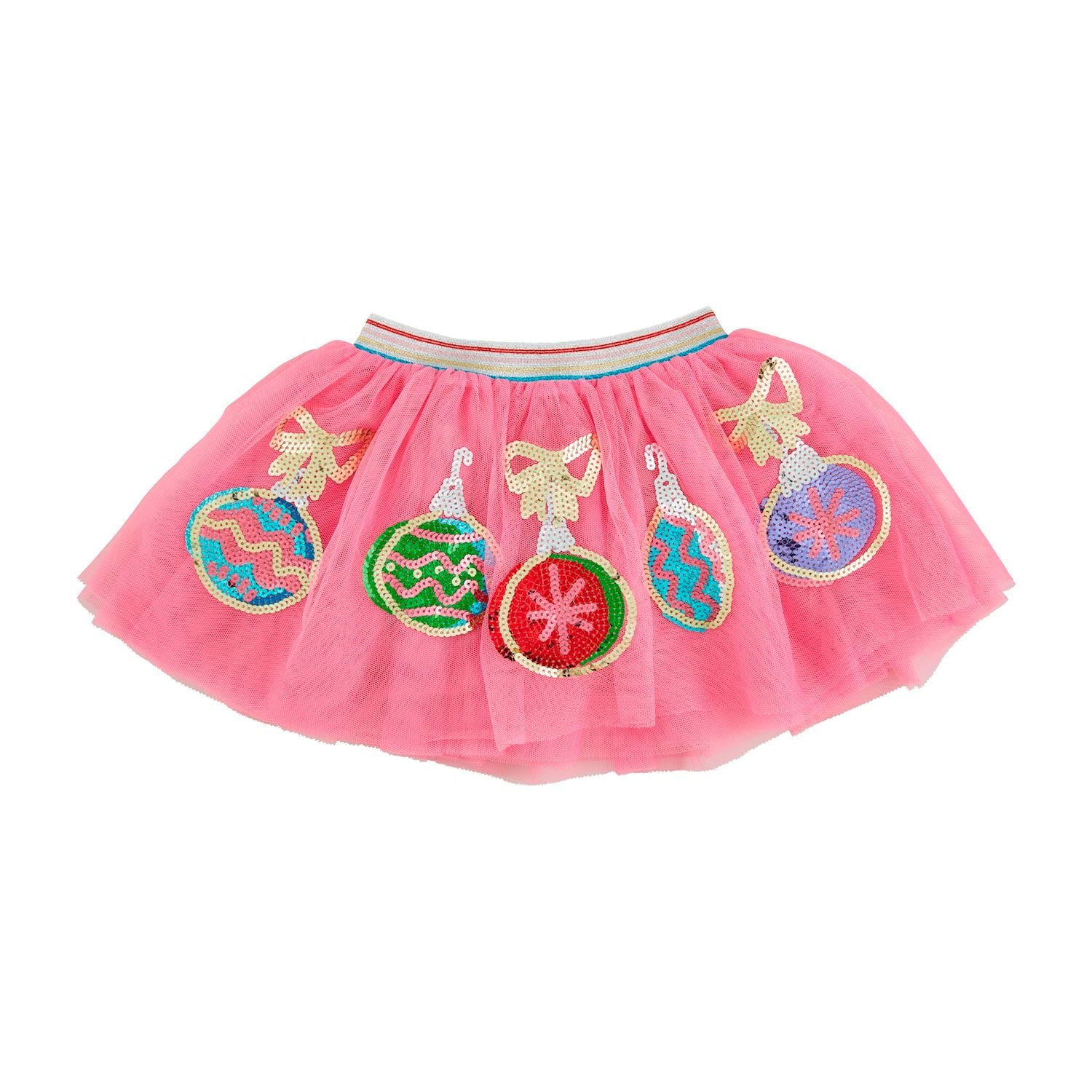 Mudpie- Pink Christmas Sequin Tutu