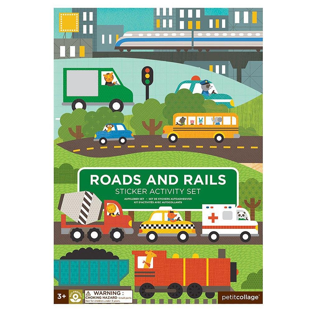 Chronicle Books - Sticker Activity Set - Roads + Rails