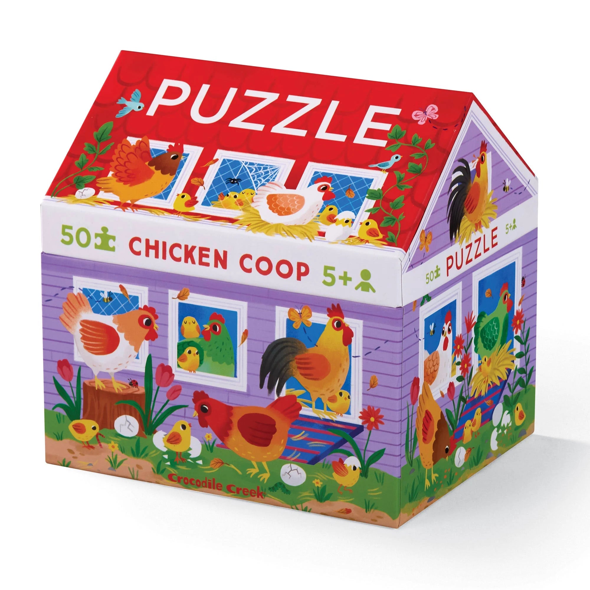 Crocodile Creek- 50 pc House Puzzle/ Chicken Coop