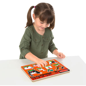 Melissa & Doug - Farm Animals Sound Puzzle - 8 Pieces