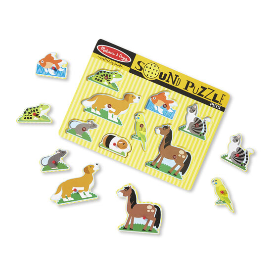 Melissa & Doug - Pets Sound Puzzle - 8 Pieces