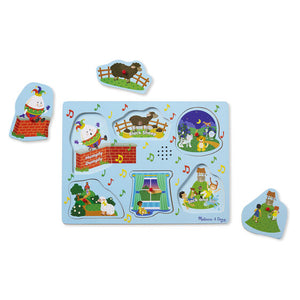 Melissa & Doug- Sing-Along Nursery Rhymes Sound Puzzle