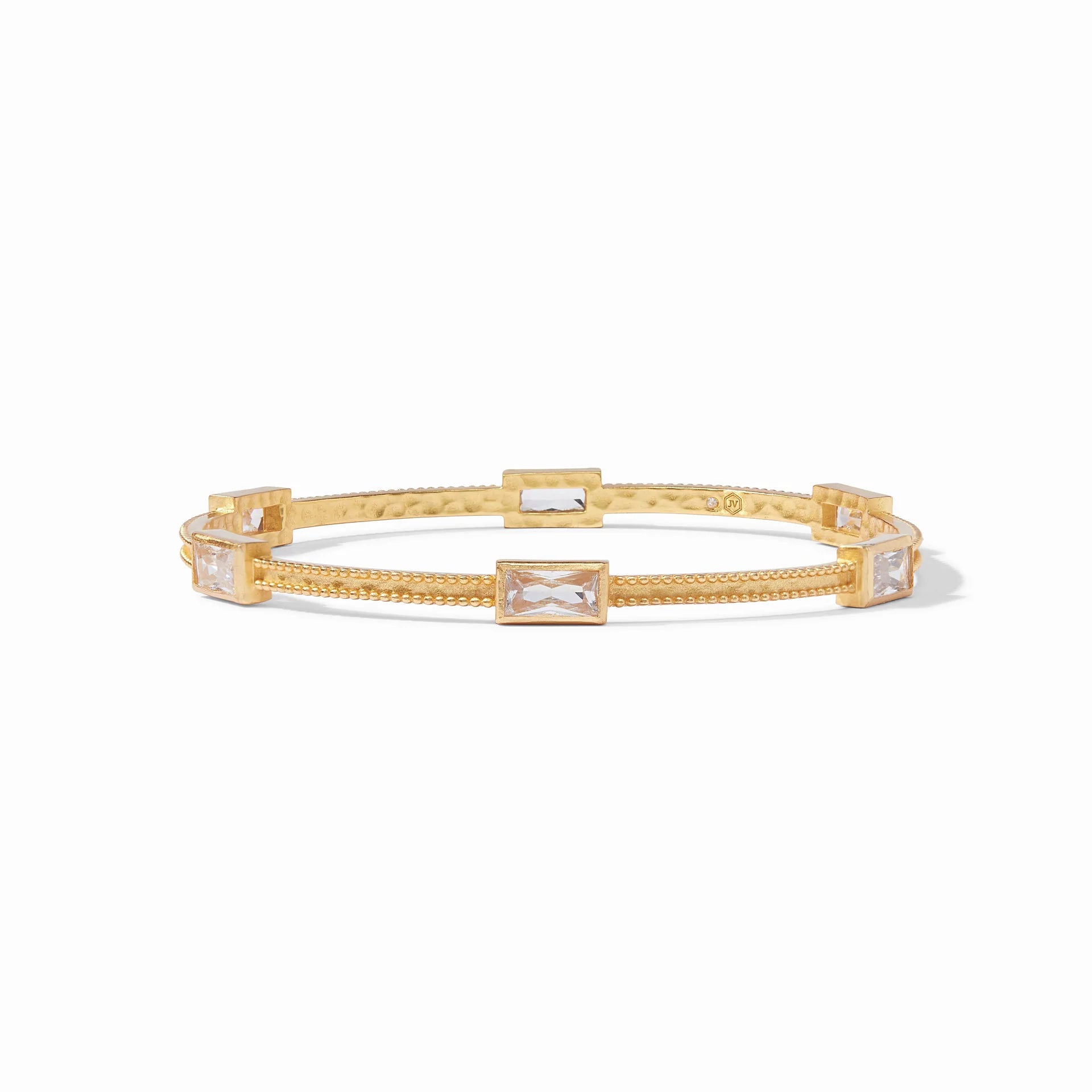 Julie Vos- Antonia Bangle Gold Zirconia Medium