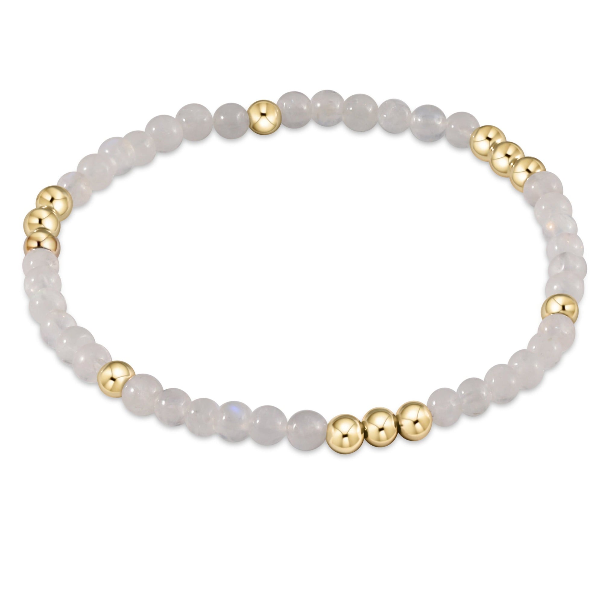 Enewton-Worthy pattern 4mm bead bracelet - moonstone