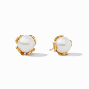 Julie Vos - Penelope Stud Gold Pearl Small